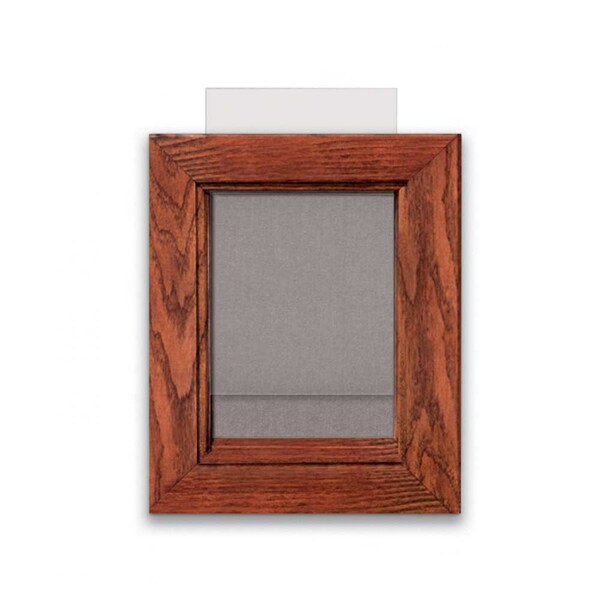 Indoor Enclosed Combo Board, 72"x36", Black Frame/Black Porc & Amethyst